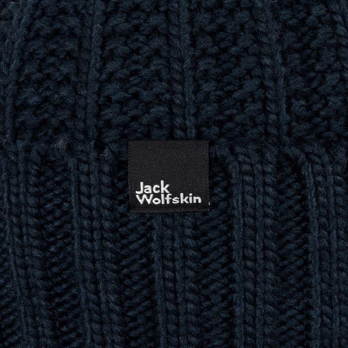 Γυναικείος χειμερινός σκούφος Jack Wolfskin Highloft Knit Beanie night blue 6