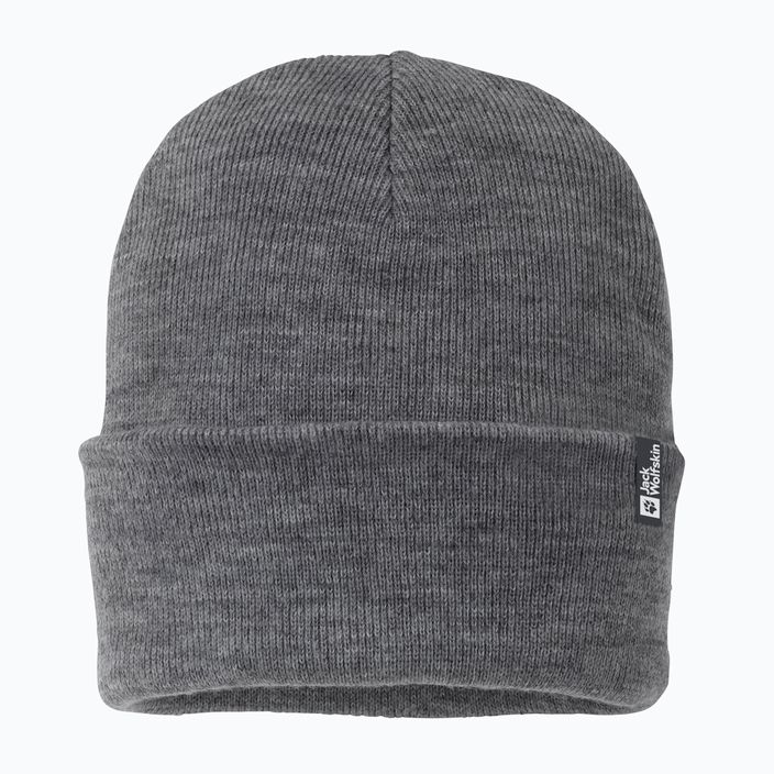 Χειμωνιάτικο σκουφάκι Jack Wolfskin Rib grey heather