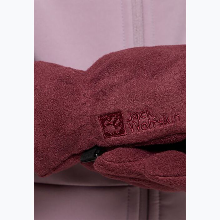 Παιδικά γάντια πεζοπορίας Jack Wolfskin Fleece Glove boysenberry 3