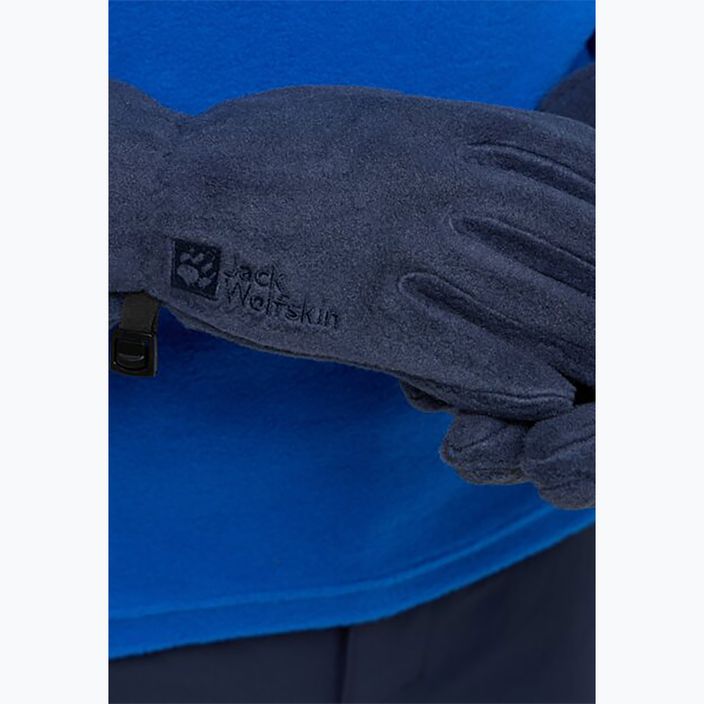 Παιδικά γάντια πεζοπορίας Jack Wolfskin Fleece Glove night blue 3