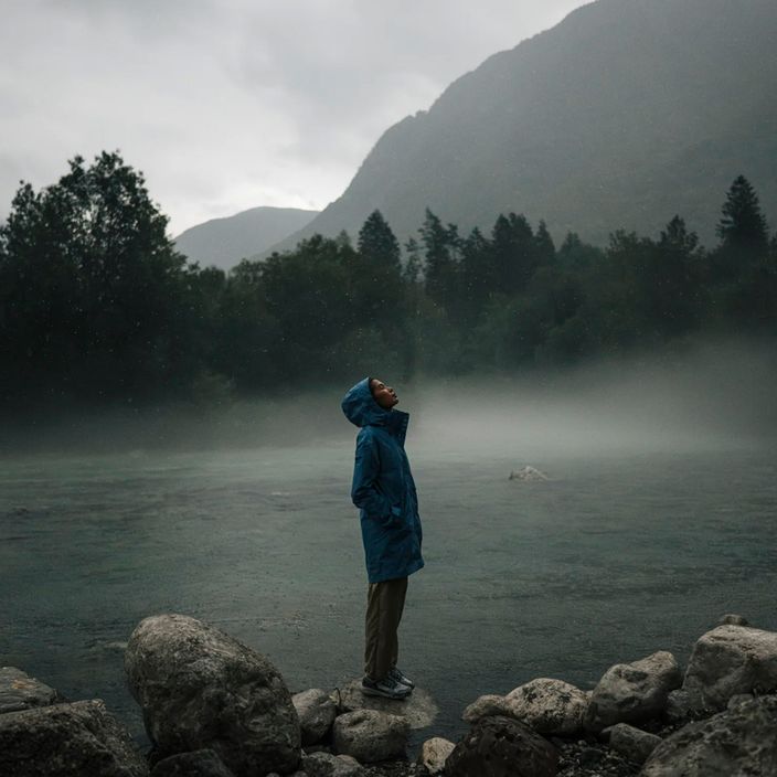 Γυναικείο Jack Wolfskin Cape West Raincoat elemental blue 10