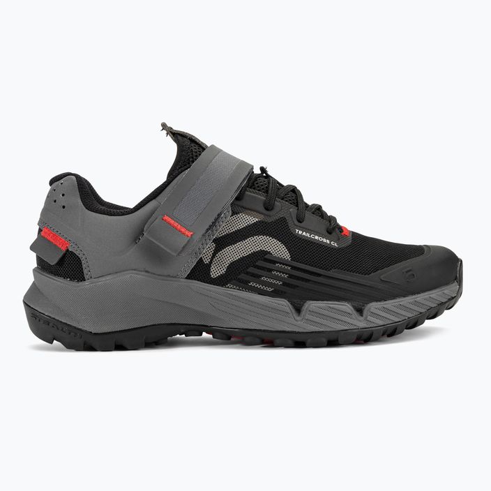 Γυναικεία MTB ποδηλατικά παπούτσια adidas FIVE TEN Trailcross Clip Σε μαύρο/γκρι τρία/κόκκινο 2