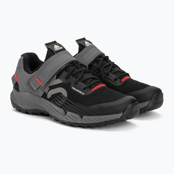 Γυναικεία MTB ποδηλατικά παπούτσια adidas FIVE TEN Trailcross Clip Σε μαύρο/γκρι τρία/κόκκινο 6