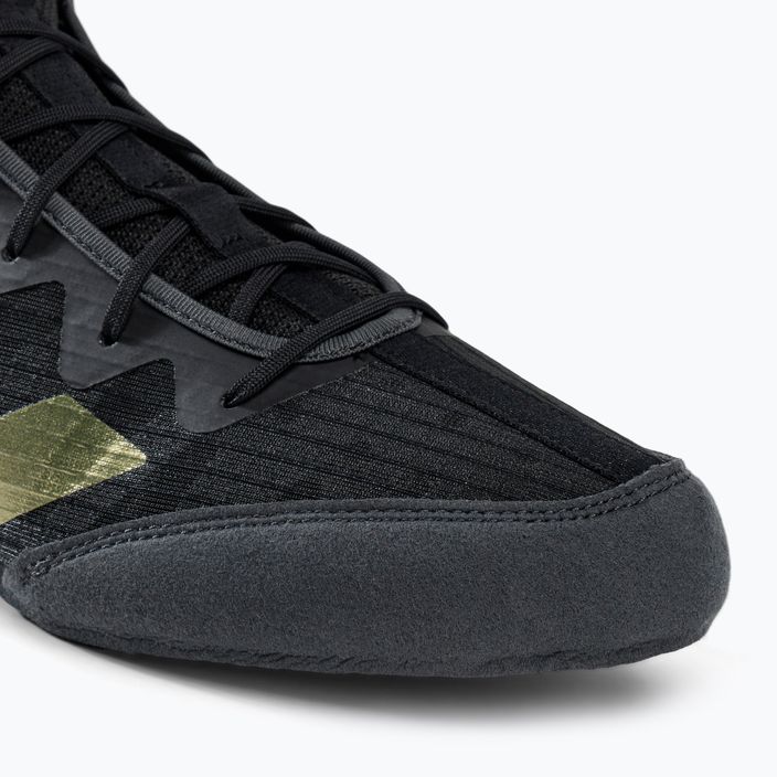 adidas Box Hog 4 παπούτσια πυγμαχίας μαύρο και χρυσό GZ6116 7