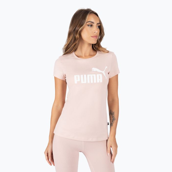 Γυναικείο μπλουζάκι προπόνησης PUMA ESS Logo Tee ροζ 586775 47