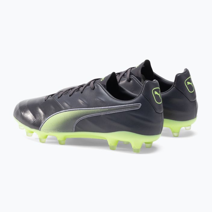 PUMA King Pro 21 FG ανδρικά ποδοσφαιρικά παπούτσια μαύρο-πράσινο 106549 05 3