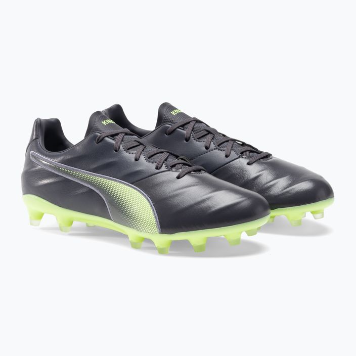 PUMA King Pro 21 FG ανδρικά ποδοσφαιρικά παπούτσια μαύρο-πράσινο 106549 05 4
