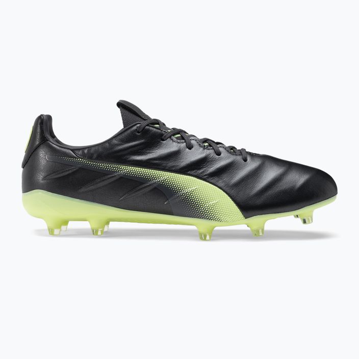 PUMA King Platinum 21 FG/AG ανδρικά ποδοσφαιρικά παπούτσια μαύρο-πράσινο 106478 05 2
