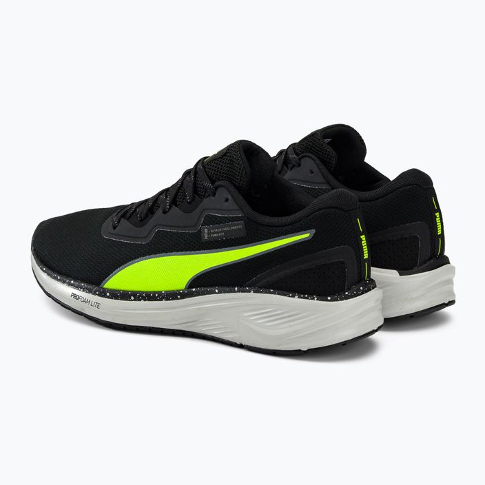 Ανδρικά παπούτσια για τρέξιμο PUMA Aviator Profoam Sky Winter μαύρο-πράσινο 376947 01 3