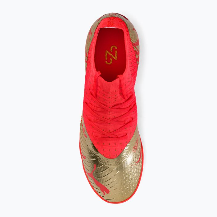 Παιδικά ποδοσφαιρικά παπούτσια PUMA Future Z 3.4 Neymar Jr. TT πορτοκαλί και χρυσό 107108 01 6