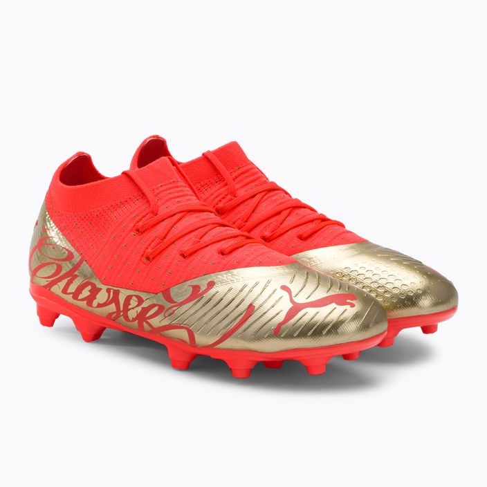 Παιδικά ποδοσφαιρικά παπούτσια PUMA Future Z 3.4 Neymar Jr. FG/AG πορτοκαλί/χρυσό 107107 01 4