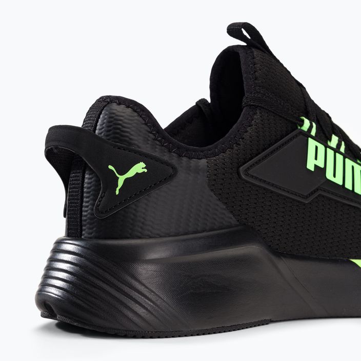 Ανδρικά παπούτσια για τρέξιμο PUMA Retaliate 2 μαύρο-πράσινο 376676 23 10