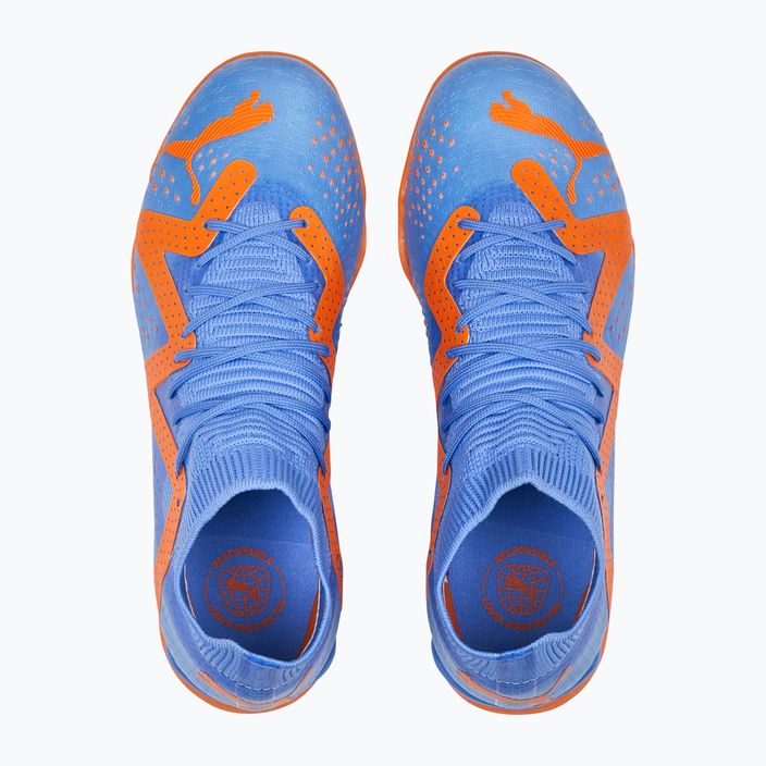 PUMA Future Match IT+Mid JR παιδικά ποδοσφαιρικά παπούτσια μπλε/πορτοκαλί 107198 01 14