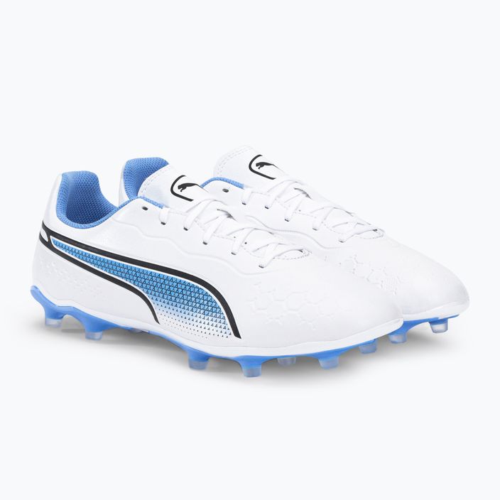 PUMA King Match FG/AG ανδρικά ποδοσφαιρικά παπούτσια λευκό 107257 01 4