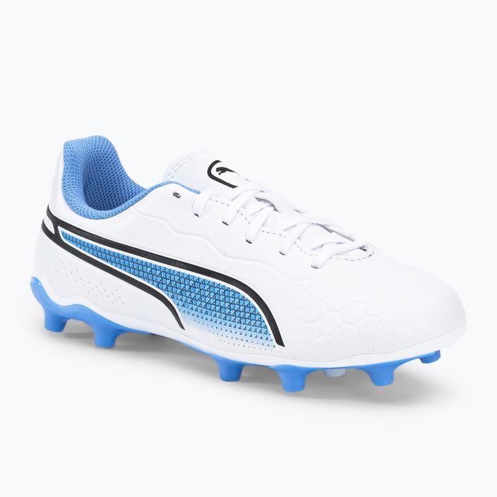 PUMA King Match FG/AG παιδικά ποδοσφαιρικά παπούτσια λευκό 107266 01