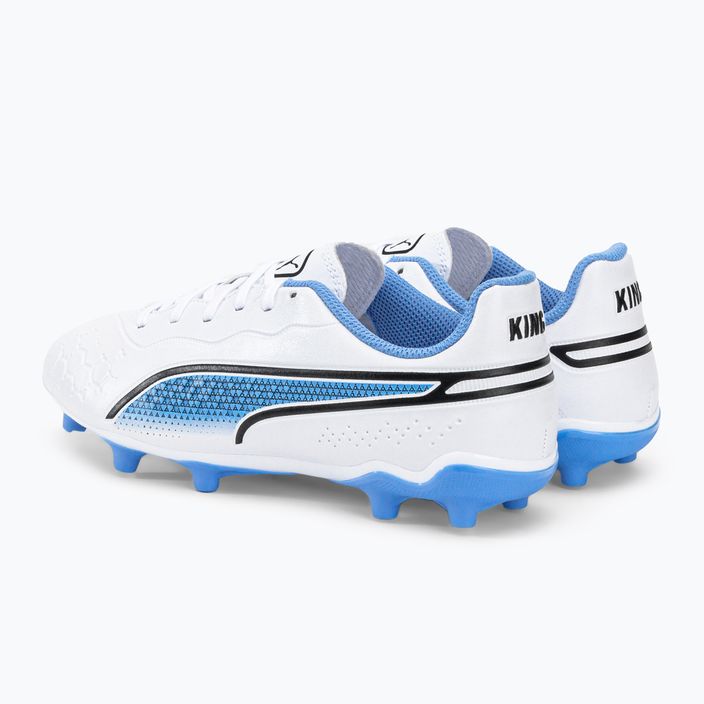 PUMA King Match FG/AG παιδικά ποδοσφαιρικά παπούτσια λευκό 107266 01 3