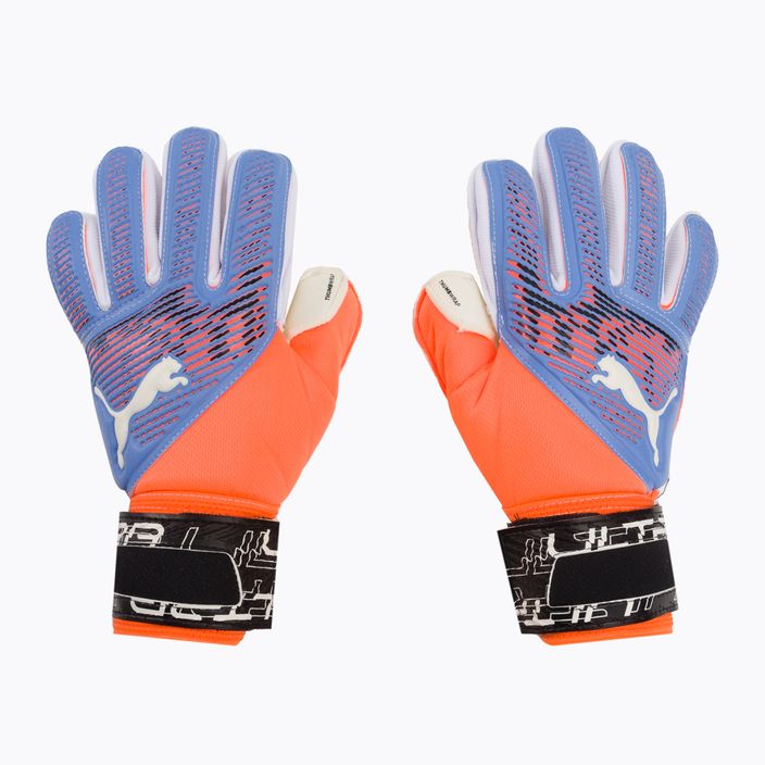 Παιδικά γάντια τερματοφύλακα PUMA Ultra Grip 2 RC μπλε-πορτοκαλί 041815 05