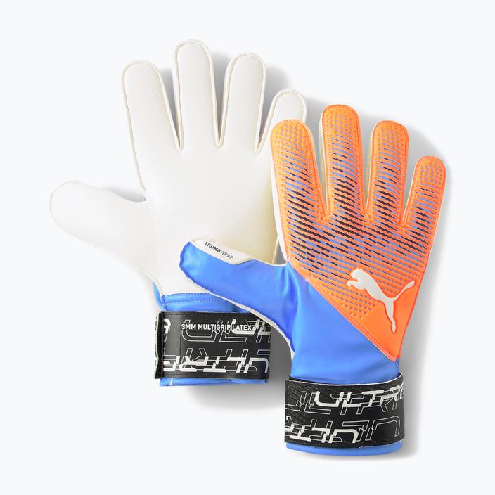 Γάντια τερματοφύλακα PUMA Ultra Protect 3 Rc πορτοκαλί και μπλε 41819 05 4