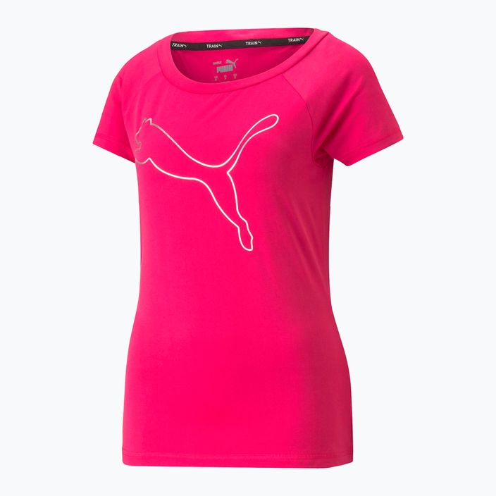 Γυναικείο μπλουζάκι προπόνησης PUMA Train Favorite Jersey Cat ροζ 522420 64