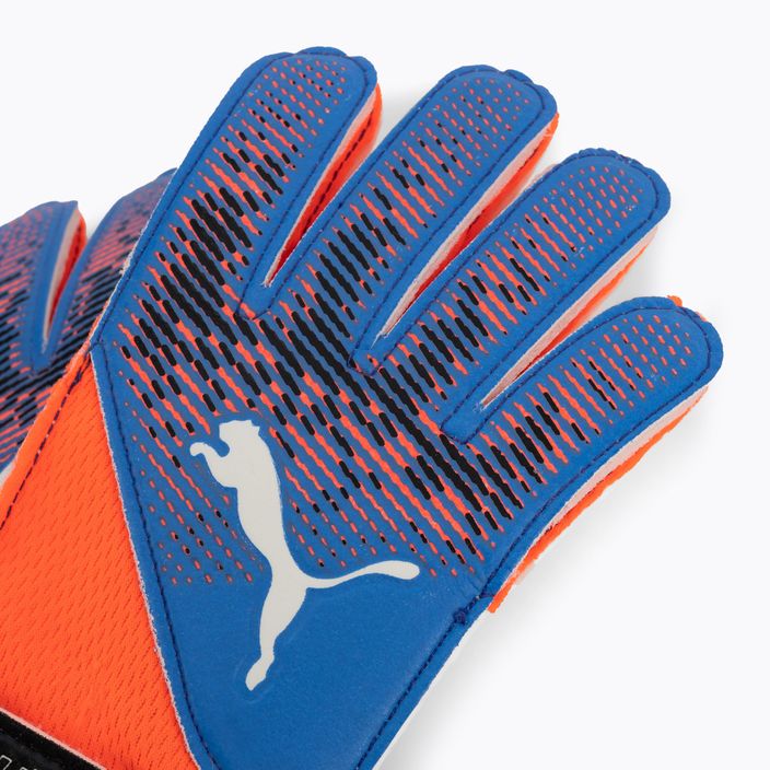 Παιδικά γάντια τερματοφύλακα PUMA Ultra Grip 4 RC ultra orange/blue glimmer 4