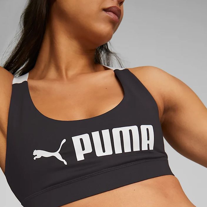 PUMA Mid Impact σουτιέν γυμναστικής Puma Fit puma μαύρο 7