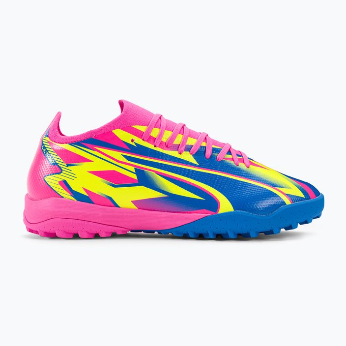 PUMA Ultra Match Energy TT ανδρικά ποδοσφαιρικά παπούτσια φωτεινό ροζ/κίτρινος συναγερμός/υψηλό μπλε 4