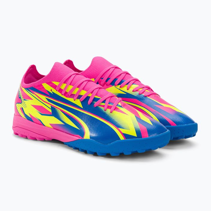 PUMA Ultra Match Energy TT ανδρικά ποδοσφαιρικά παπούτσια φωτεινό ροζ/κίτρινος συναγερμός/υψηλό μπλε 6