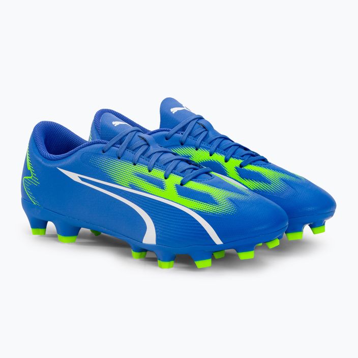 Ανδρικά ποδοσφαιρικά παπούτσια PUMA Ultra Play FG/AG ultra blue/puma white/pro green 4