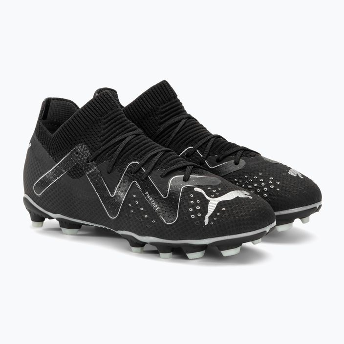 PUMA Future Pro FG/AG Jr παιδικά ποδοσφαιρικά παπούτσια puma μαύρο/puma ασημί 4