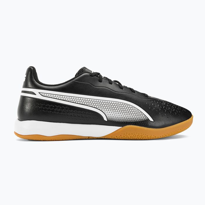 PUMA King Match IT ανδρικά ποδοσφαιρικά παπούτσια puma μαύρο/puma λευκό 2