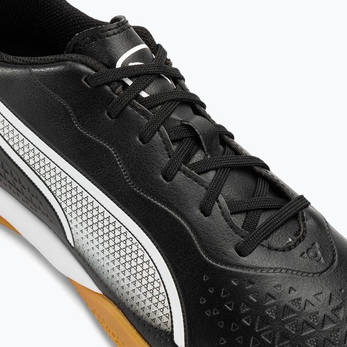 PUMA King Match IT ανδρικά ποδοσφαιρικά παπούτσια puma μαύρο/puma λευκό 8