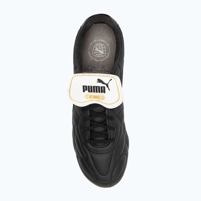 Ανδρικά ποδοσφαιρικά παπούτσια PUMA King Top FG/AG puma μαύρο/puma λευκό/puma χρυσό 6