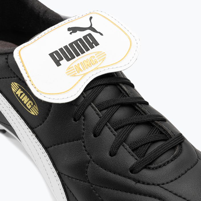 Ανδρικά ποδοσφαιρικά παπούτσια PUMA King Top FG/AG puma μαύρο/puma λευκό/puma χρυσό 8