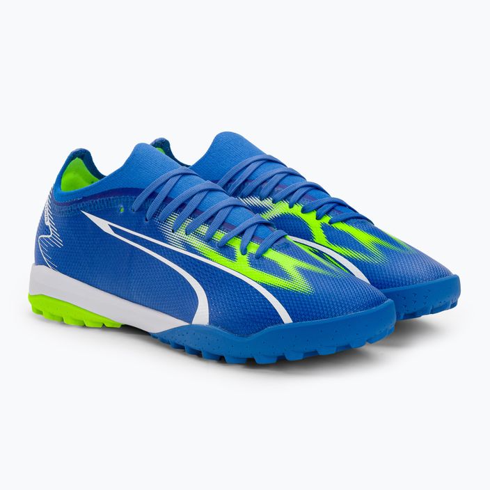 Ανδρικά ποδοσφαιρικά παπούτσια PUMA Ultra Match TT ultra blue/puma white/pro green 4