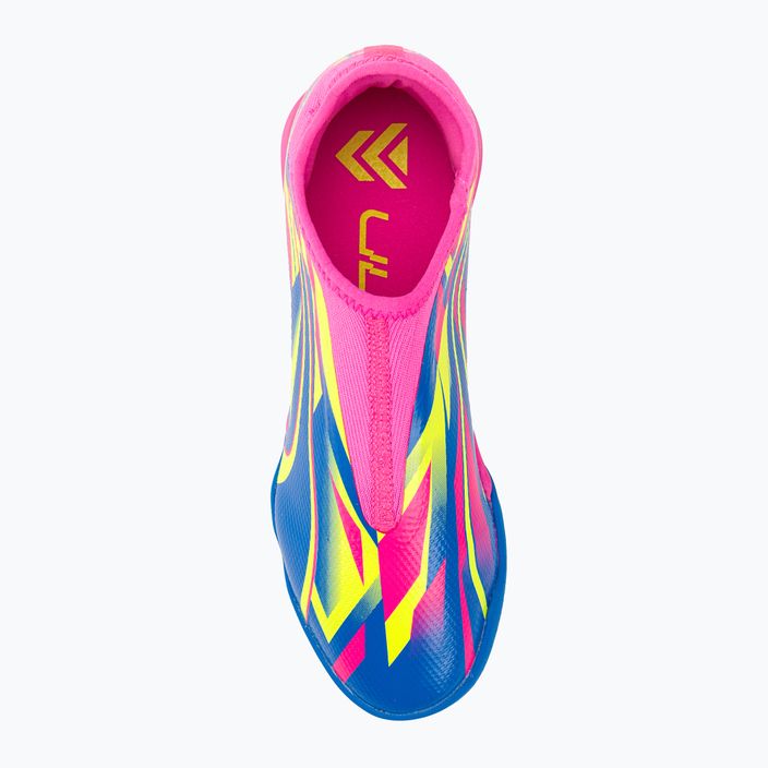 PUMA Match Ll Energy TT + Mid Jr παιδικά ποδοσφαιρικά παπούτσια φωτεινό ροζ/υψηλό μπλε/κίτρινο συναγερμός 6