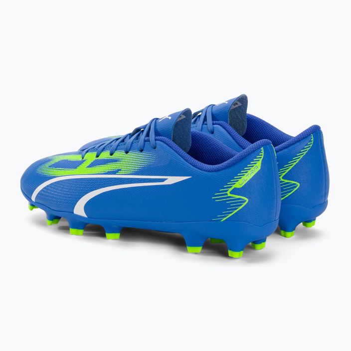 PUMA Ultra Play FG/AG Jr παιδικά ποδοσφαιρικά παπούτσια ultra blue/puma white/pro green 3