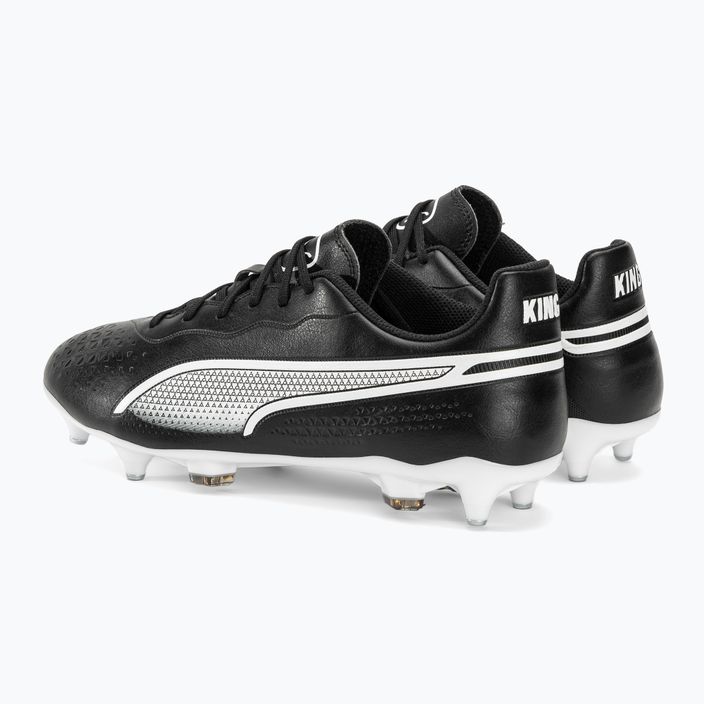 PUMA King Match MXSG ανδρικά ποδοσφαιρικά παπούτσια puma μαύρο/puma λευκό 3