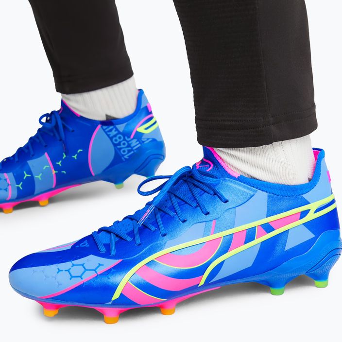 PUMA King Ultimate Energy FG/AG ανδρικά ποδοσφαιρικά παπούτσια ultra blue/luminous pink/luminous blue 11