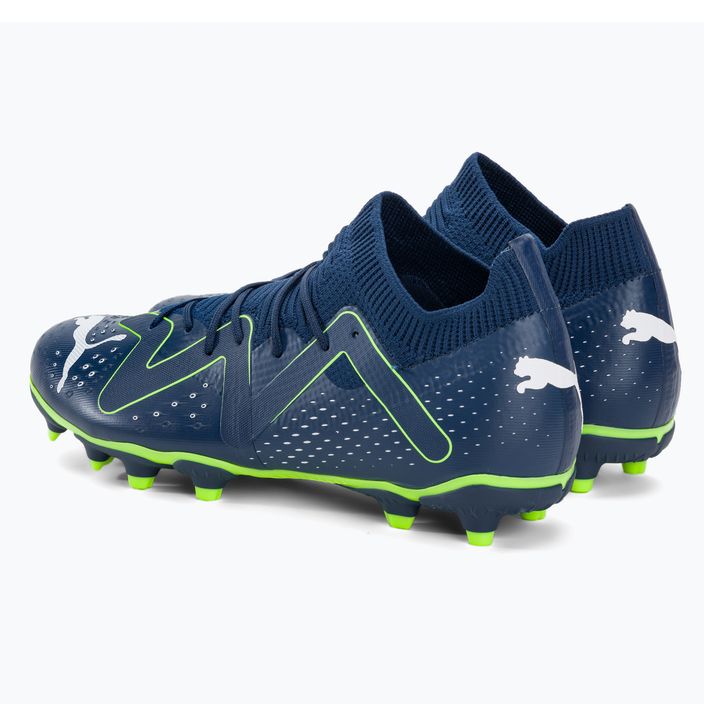 PUMA Future Match FG/AG Jr παιδικά ποδοσφαιρικά παπούτσια περσικό μπλε/puma λευκό/υπερπράσινο 3