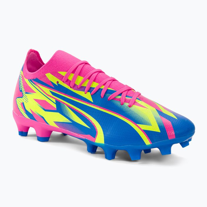 PUMA Ultra Match Energy FG/AG ανδρικές μπότες ποδοσφαίρου φωτεινό ροζ/κίτρινο συναγερμό/υψηλό μπλε