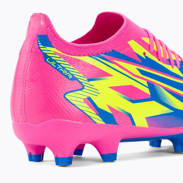 PUMA Ultra Match Energy FG/AG ανδρικές μπότες ποδοσφαίρου φωτεινό ροζ/κίτρινο συναγερμό/υψηλό μπλε 9