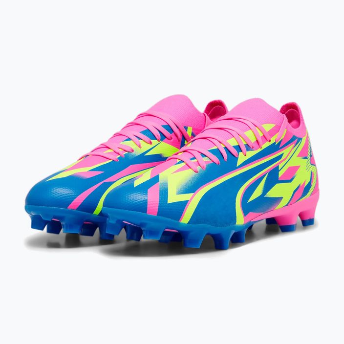 PUMA Ultra Match Energy FG/AG ανδρικές μπότες ποδοσφαίρου φωτεινό ροζ/κίτρινο συναγερμό/υψηλό μπλε 11