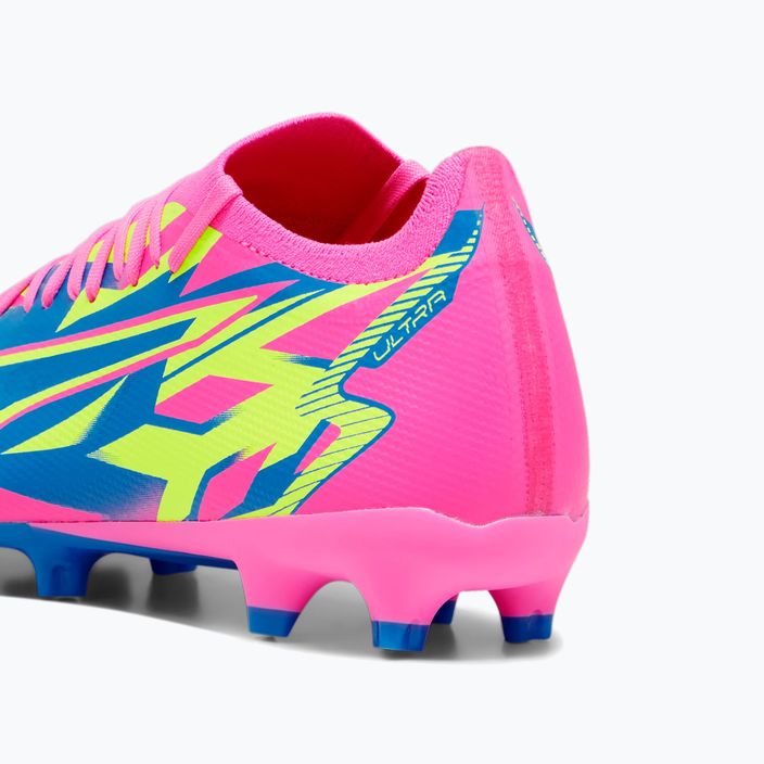 PUMA Ultra Match Energy FG/AG ανδρικές μπότες ποδοσφαίρου φωτεινό ροζ/κίτρινο συναγερμό/υψηλό μπλε 16