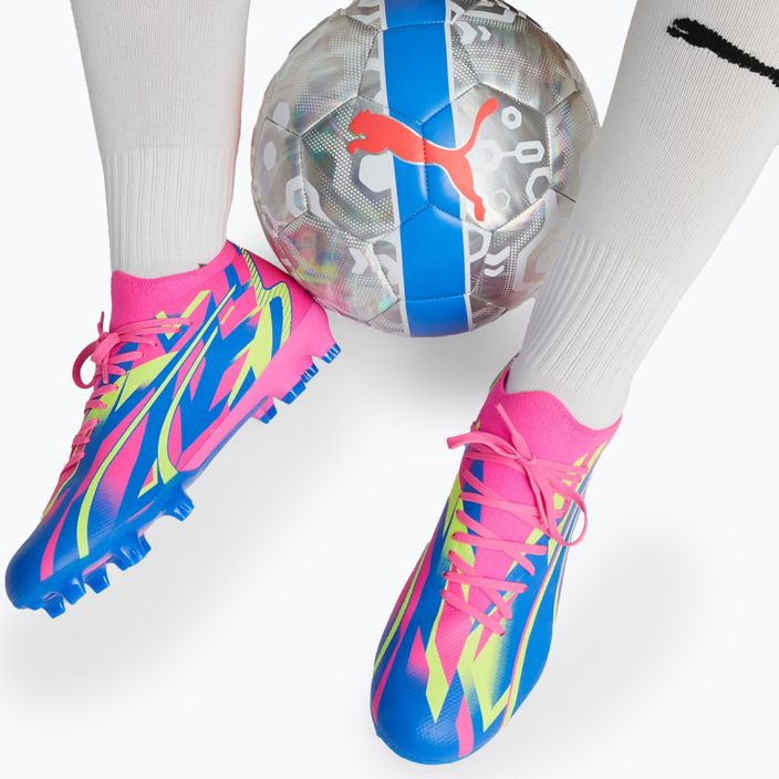 PUMA Ultra Match Energy FG/AG ανδρικές μπότες ποδοσφαίρου φωτεινό ροζ/κίτρινο συναγερμό/υψηλό μπλε 18