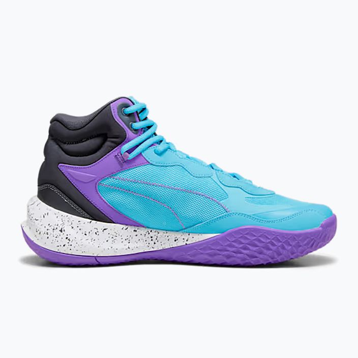 Ανδρικά παπούτσια μπάσκετ PUMA Playmaker Pro Mid μωβ glimmer/bright aqua/strong gray/white 9