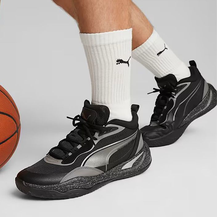 Ανδρικά παπούτσια μπάσκετ PUMA Playmaker Pro Trophies puma aged silver/cast iron/puma black 13