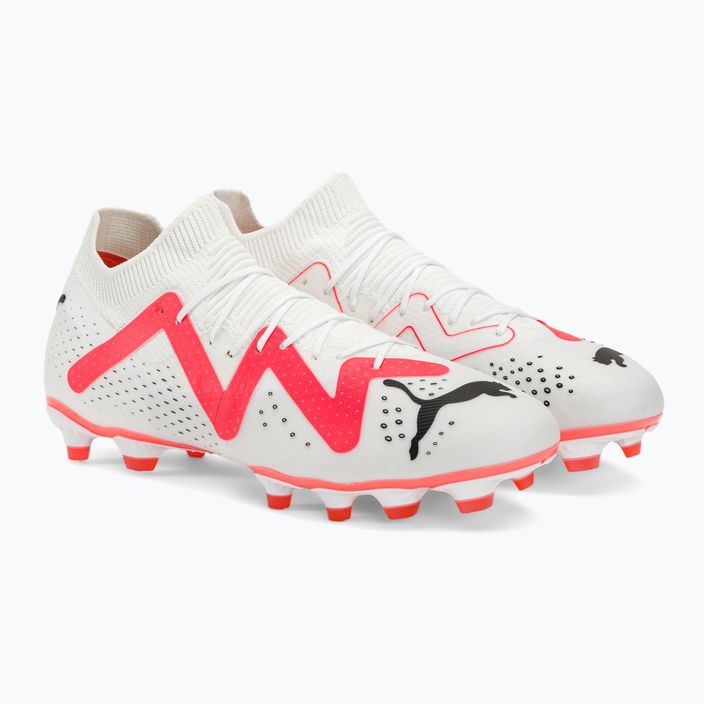 PUMA Future Match FG/AG ανδρικά ποδοσφαιρικά παπούτσια puma λευκό/puma μαύρο/fire orchid 4