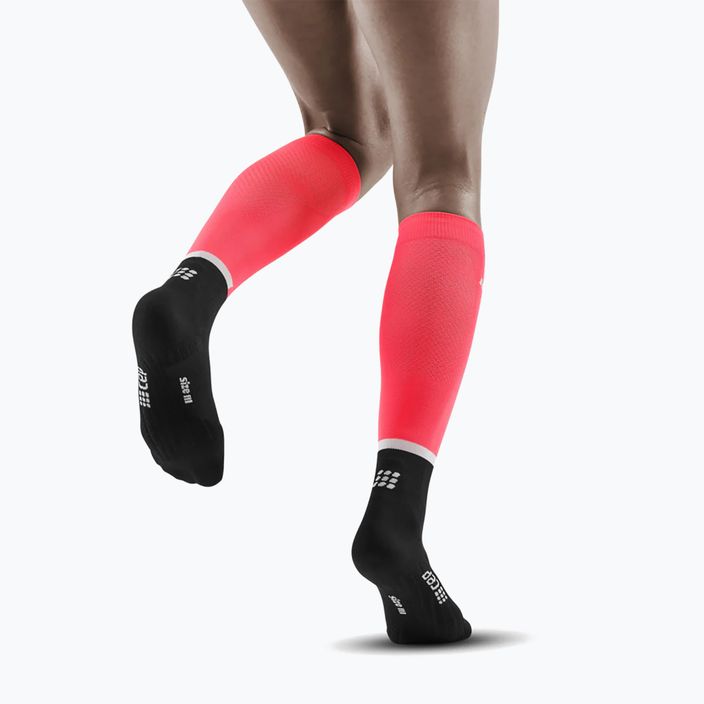 CEP Tall 4.0 γυναικείες κάλτσες συμπίεσης για τρέξιμο ροζ/μαύρες 6