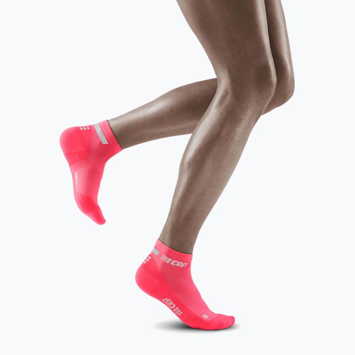 CEP Γυναικείες κάλτσες συμπίεσης για τρέξιμο 4.0 Low Cut ροζ 2