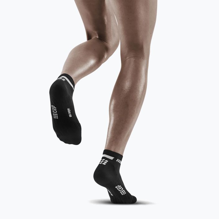 CEP Γυναικείες κάλτσες συμπίεσης για τρέξιμο 4.0 Low Cut μαύρες 3